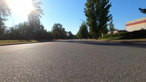 Car Point of View Driving Down a Road Stock Footage 286794720