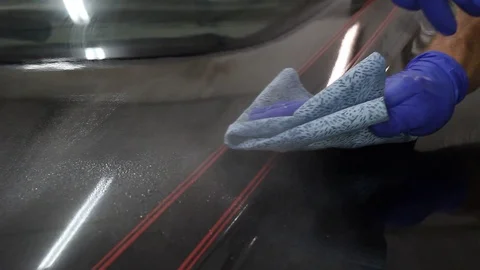 Car polished car Stock Footage 94100294