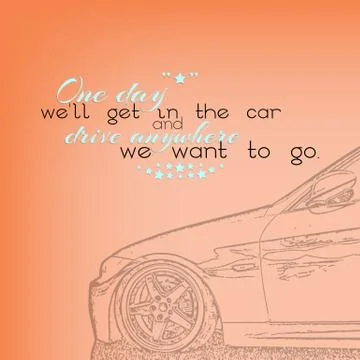 Car poster Stock Illustration