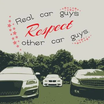 Car poster 스톡 일러스트