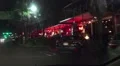 Car POV Driving Down City Street At Night By Night Clubs And Bars HD HD Footage