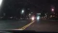 Car POV Driving Down City Street At Night To Flashing Police Lights 4K 4k or 4k+ Resolution