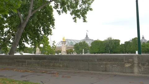 Car POV on Paris streets in slow motion 180fps Stock Footage 155492016