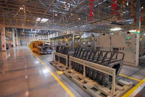 Car production 库存照片