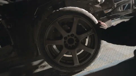 Car pulls into truck Stock Footage 68190680