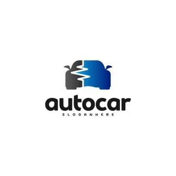 Car pulse logo template. Car Repair Logo Design Template. Auto car logo repai Stock Illustration