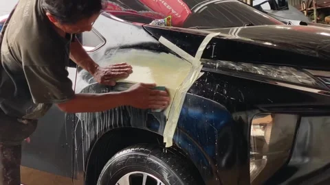 Car putty Stock Footage 292340776