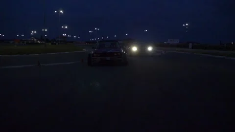 This car race Stock Footage 137764484