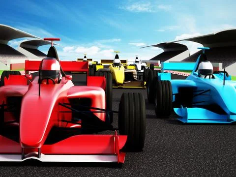 Car race Stock Illustration