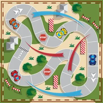 Car race. Stock Illustration
