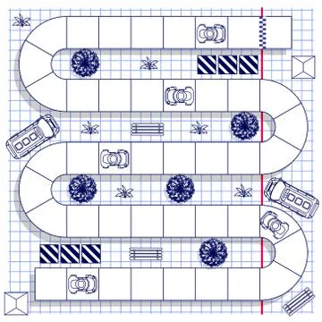 Car race. Stock Illustration