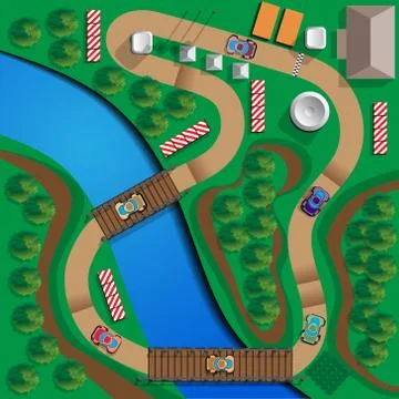 Car race. Stock Illustration