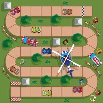 Car race. Stock Illustration
