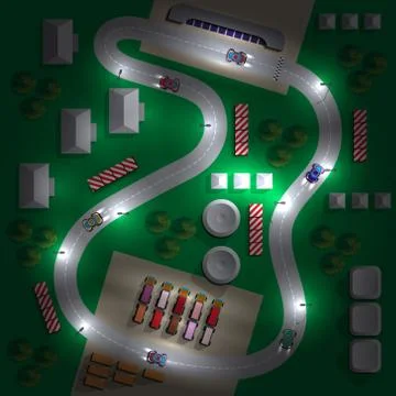 Car race. Stock Illustration