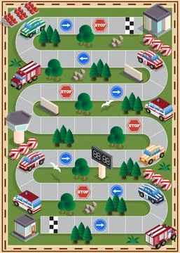 Car race. Stock Illustration