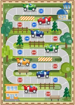 Car race. Stock Illustration