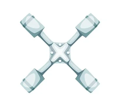 Car racing font cartoon engine pistons letter X Stock Illustration