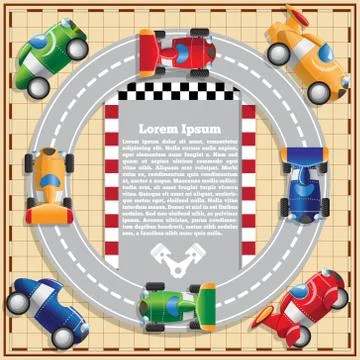 Car racing. Stock Illustration