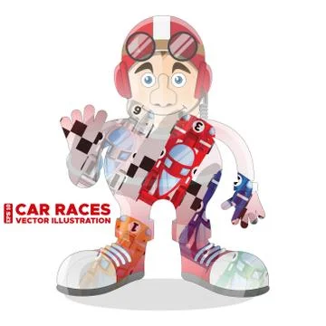 Car racing. Stock Illustration