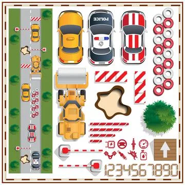 Car Racing. Stock Illustration