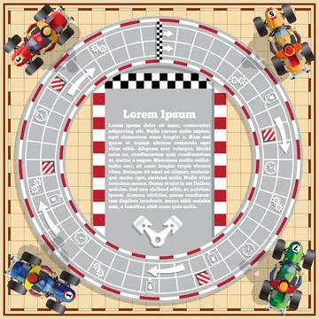 Car racing. Stock Illustration