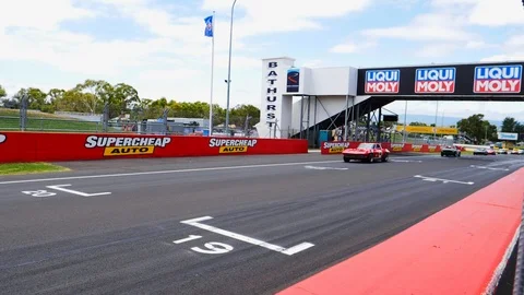 Car Racing Slow Motion Stock Footage 105693960