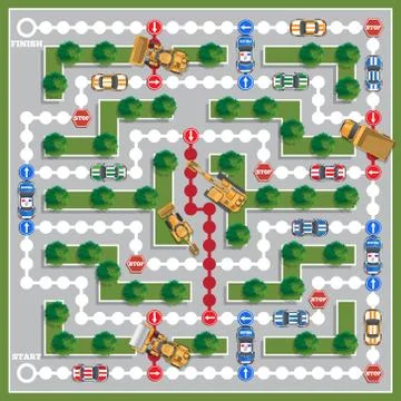 Car racing on the streets. Stock Illustration