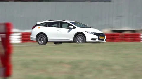 Car Racing On Track Stock Footage 41260119