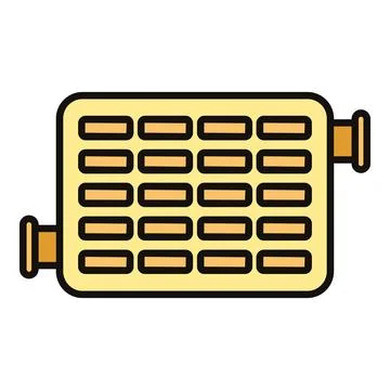 Car radiator cooling system part vector illustration Stock Illustration