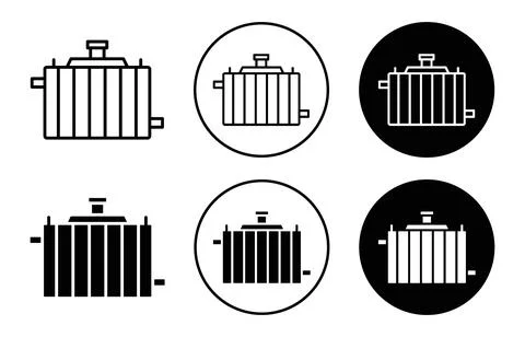 Car radiator Icon Stock Illustration