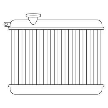 Car radiator Stock Illustration