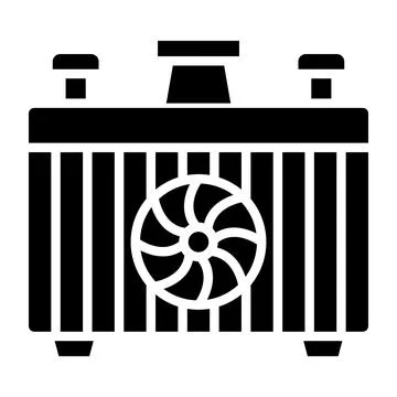 Car radiator Vector Icon Design Illustration Stock Illustration