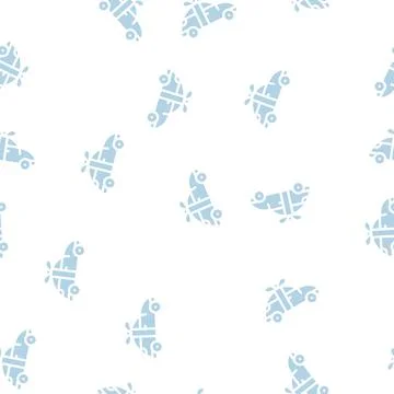 Car raffle glyph icon vector isolated illustration Stock Illustration