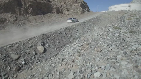 Car rally through mountains 動画素材 65187457