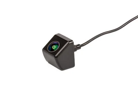 Car rear view camera isolated on white background 3 Stock Photos
