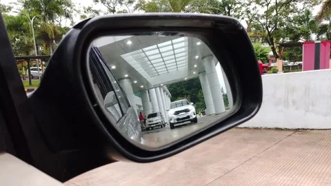 Car rearview Stock Footage 309951172