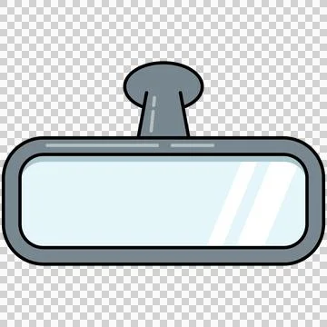 Car rearview mirror Stock Illustration