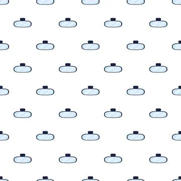 Car rearview mirror seamless pattern flat design Stock Illustration