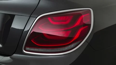 Car red tail light close up Panthera Metal 2019 Kia K900 Luxury Stock Footage 160053400