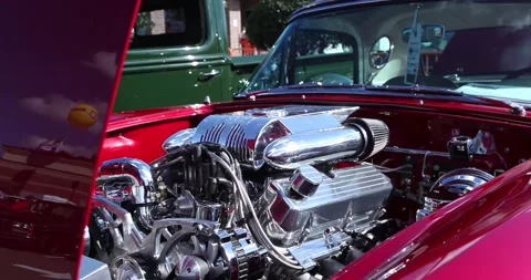 Car Reflection Stock Footage 133816693