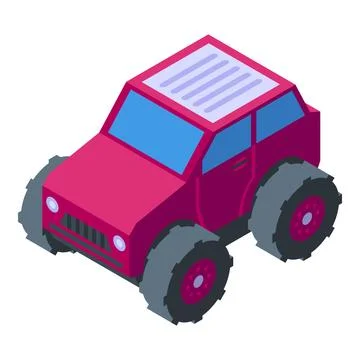 Car remote control icon isometric vector. Radio model Stock Illustration