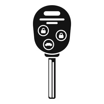 Car remote control key icon simple vector. Smart lock Stock Illustration