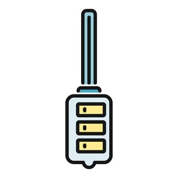 Car remote key automotive security access illustration Ilustración de archivo