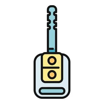 Car remote key illustration unlocking vehicle security system 스톡 일러스트