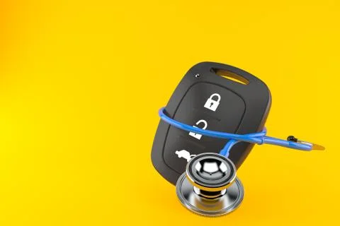 Car remote key with stethoscope Stock Illustration