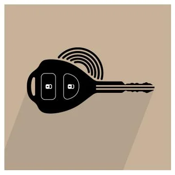 Car remote key symbol Stock Illustration