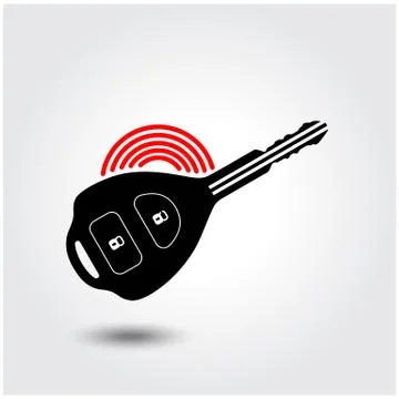 Car remote key symbol Stock Illustration
