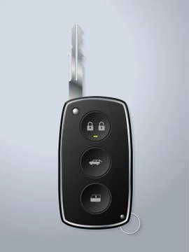 Car remote key with various functions Stock Illustration