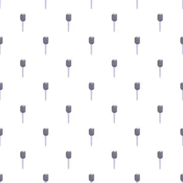 Car remote keys forming seamless automotive background pattern Stock Illustration