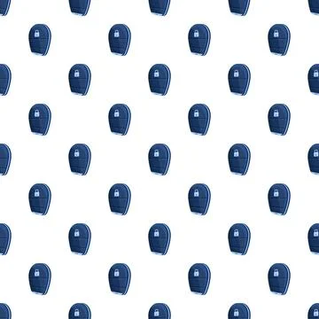 Car remote smart key security seamless pattern background Stock Illustration